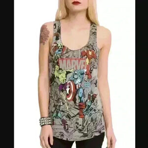 Marvel Group Comic Girls Tank Top
